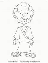 Coloring Disciples Pages Cartoon Peter Popular sketch template
