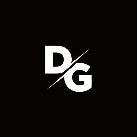 dg logo letter monogram slash  modern logo designs template