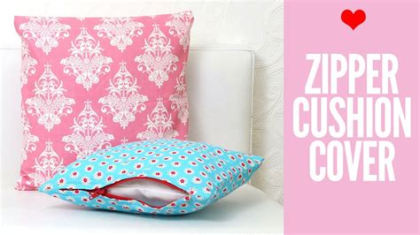 zippered cushion covers  beginners easy tutorial youtube