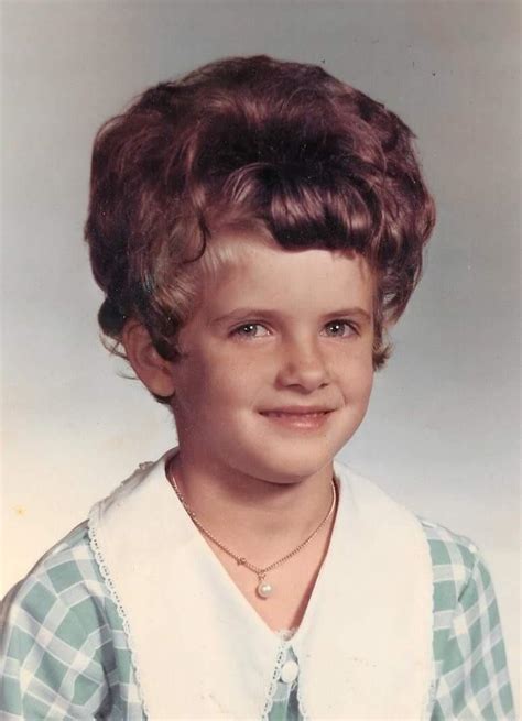 My Moms Kindergarten Picture 1969 My Grandma Was Attending Hairdresser