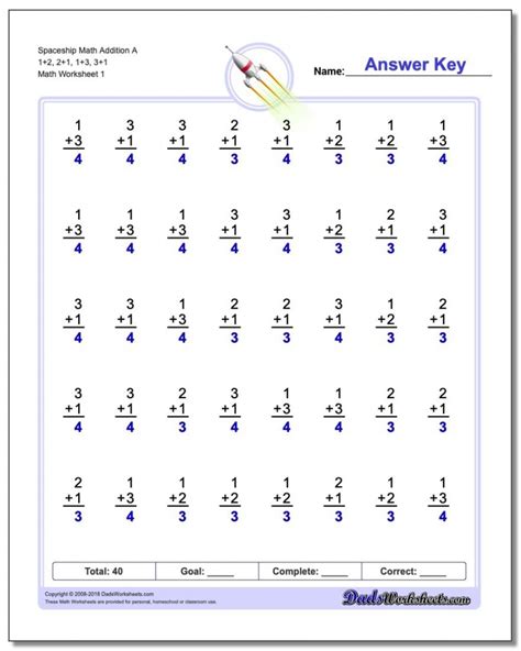 grade homeschool worksheets math printable   math