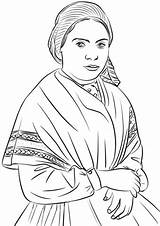 Coloring Bernadette Soubirous St Pages Sheet Drawing Template sketch template