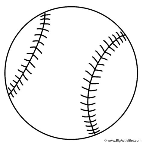 baseball coloring page sports