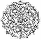 Mandala Kaleidoscope Dover sketch template