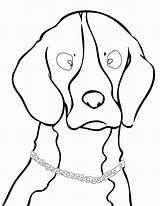 Beagle Coloring Pages Dogs Easy Dog Handipoints Clipartbest Popular sketch template