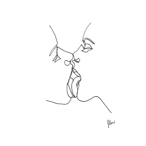 Artist Uses Simple Line Drawings To Capture A Couple S