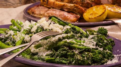 cheesy broccoli rabe rapini con cacio e pepe rachael