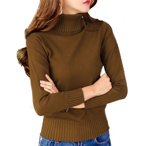 Volocean 2019 Autumn Thick Woman T Shirt Turtleneck T Shirts For Women