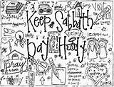 Coloring Holy Getdrawings Pages Sabbath sketch template