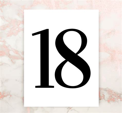 number  printable art  sign  year  gift  etsy