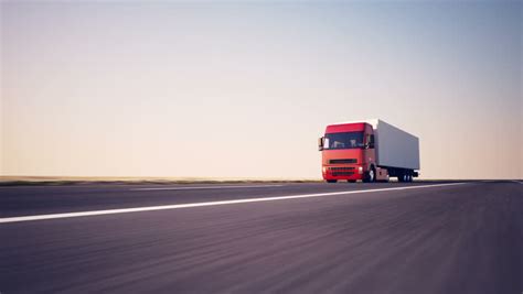 truck  road sunset background large stock footage video  royalty