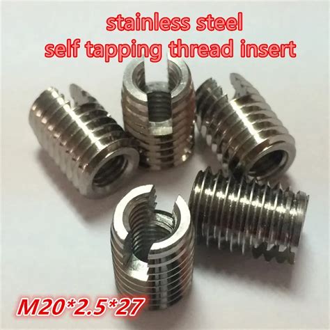 tapping thread inserts  slotted type screw bushing