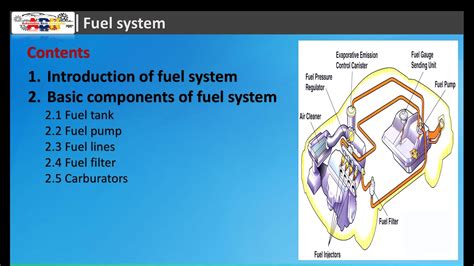 fuel system components  functions youtube