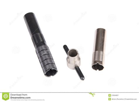 choke tubes stock image image  screws removable hunting