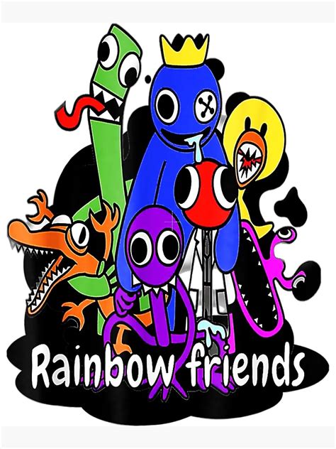 rainbow friends  kids  adults birthday poster  sale