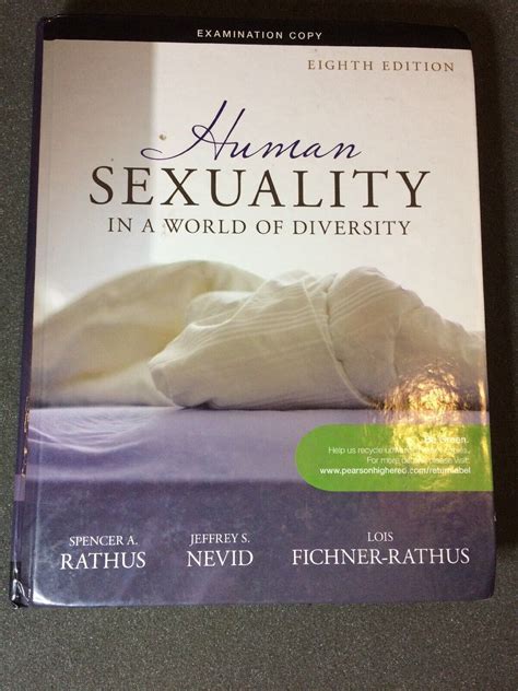 Human Sexuality In A World Of Diversity Examination Copy 8th Edition