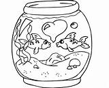 Fish Coloring Bowl Drawing Colour Printable Clip Clipart Sheets Wallpaper Popular Library Coloringhome sketch template