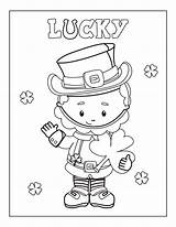 Coloring St Pages Saint Patrick Printable Leprechaun Shamrock Patricks Lucky Kids Happy Spring Creative Earth sketch template