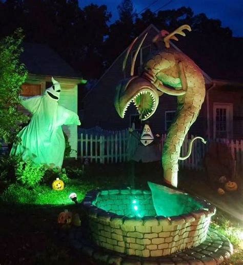 diy front yard christmas decorating    nightmare  christmas halloween