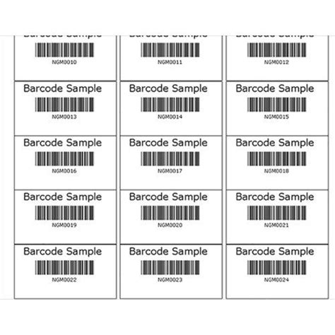 barcode label  rs piece printed barcode stickers  lbl mm labels barcodes