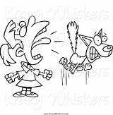Clipart Screaming Cat Girl Critter 1584 Toonaday Animal sketch template