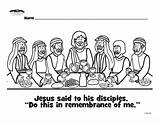 Supper Disciples Vicoms sketch template