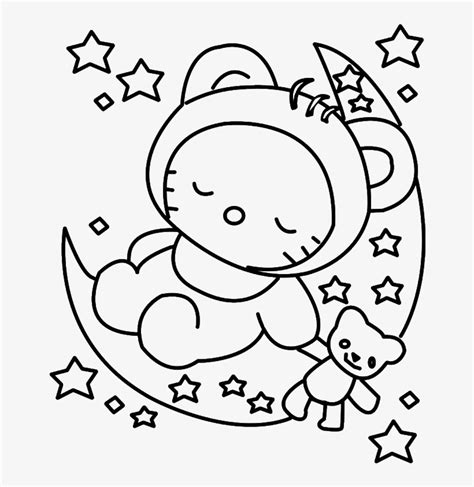kitty bed coloring pages coloring pages
