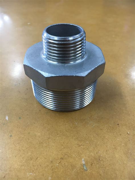 fitting reducing reducer pipe adapter stainless steel