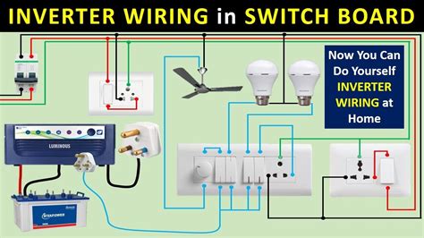 inverter connection  board inverter wiring diagram electrical wiring school youtube