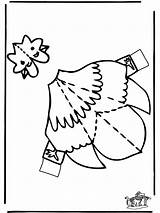 Chicken Papercraft Cut Funnycoloring Gallina Da Crafts Advertisement Disegni Bacheca Scegli Una sketch template