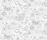 Coloring Fabric Floral Spoonflower Choose Board Book sketch template