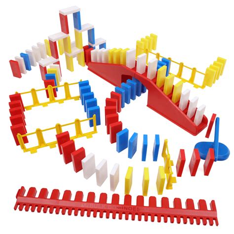 bulk dominoes  basics pro dominoes toppling chain reaction set  kids walmartcom