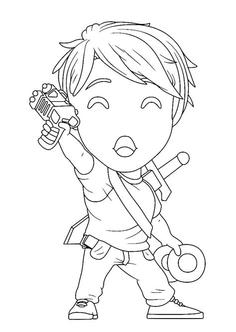 dream smp  coloring page  printable coloring pages  kids
