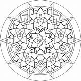 Coloring Mandala Pages Printable Awesome Library Clipart Rose sketch template