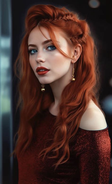 Long Red Hair Girls With Red Hair Red Hair With Green Eyes Natural