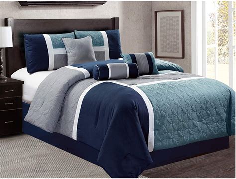 hgmart bedding comforter set bed   bag  piece luxury quilted