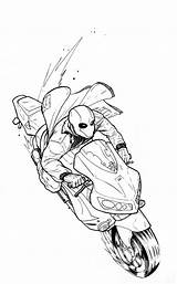 Hood Red Drawing Motorcycle Ink Coloring Pages Todd Jason Template Deviantart Getdrawings sketch template