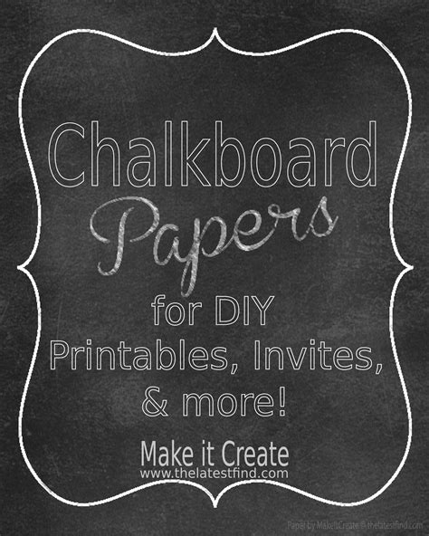 create  lillyashleyfreebie downloads chalkboard papers