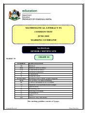 grade  maths literacy exam papers  exampl paper