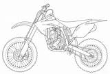 Kawasaki Dirt Coloring Pages Bike Moto Coloriage Cross Colouring Boys Coloringpagesfortoddlers sketch template