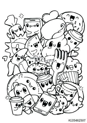 doodle art coloring pages doodling coloring pages dining doodles