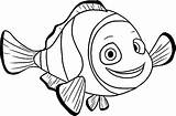 Coloring Fish Clown Pages Nemo Saying Hello Color Sheet Cute Kids Finding Tocolor Minnow Preschool Printable Print Do Colouring Animal sketch template