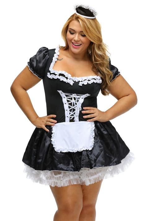 Dear Lover Plus Size Late Nite Maid Outift Wholesale