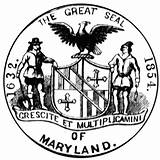 Seal Maryland State Clipart Seals Md Etc Flags Gif Large Usf Edu 1900 1945 Medium Original sketch template