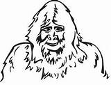 Sasquatch Bigfoot Pie Finding Coloringhome sketch template
