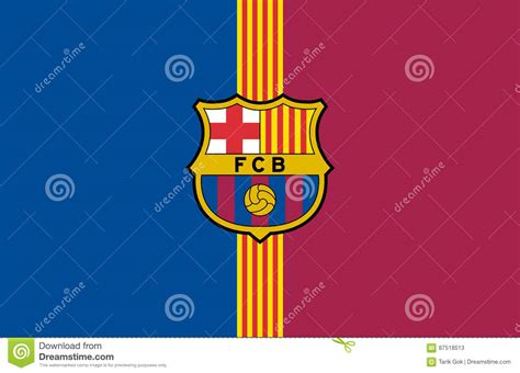 fc het embleem van barcelona redactionele stock foto illustration  merk pictogram