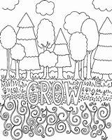 Coloring Pages Middle School Science Book Adults Colouring Kids Adult Printable Nature Sheets Vintage Color Stress Tree Drawing Life Garden sketch template