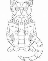 Steampunk Coloring Pages Fox sketch template
