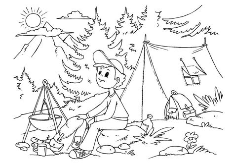 camp coloring pages coloring home