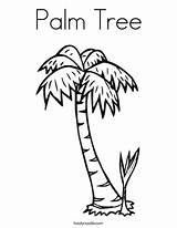 Tree Sabal sketch template